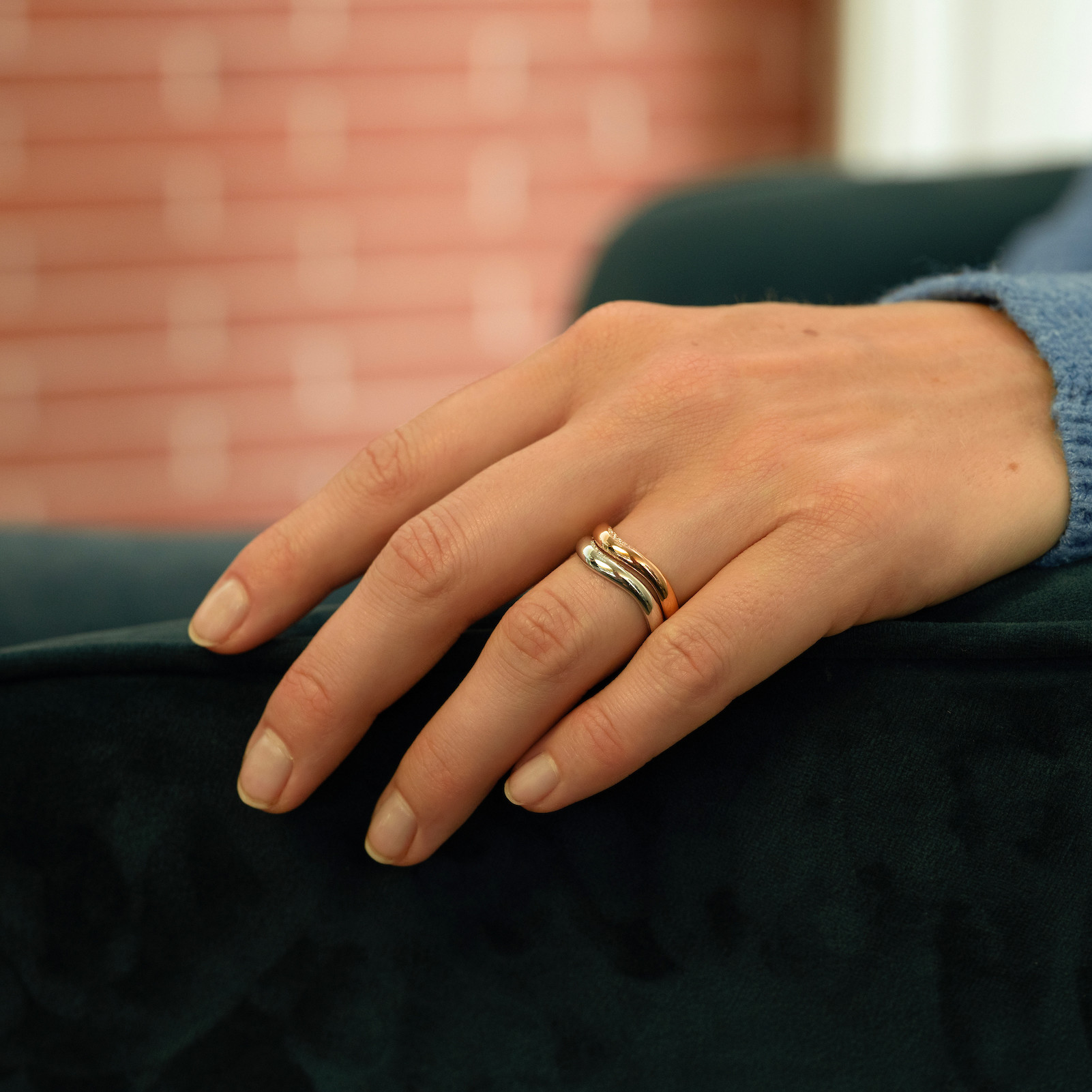 Bague en or, création d'Emily Gargantini, Chania