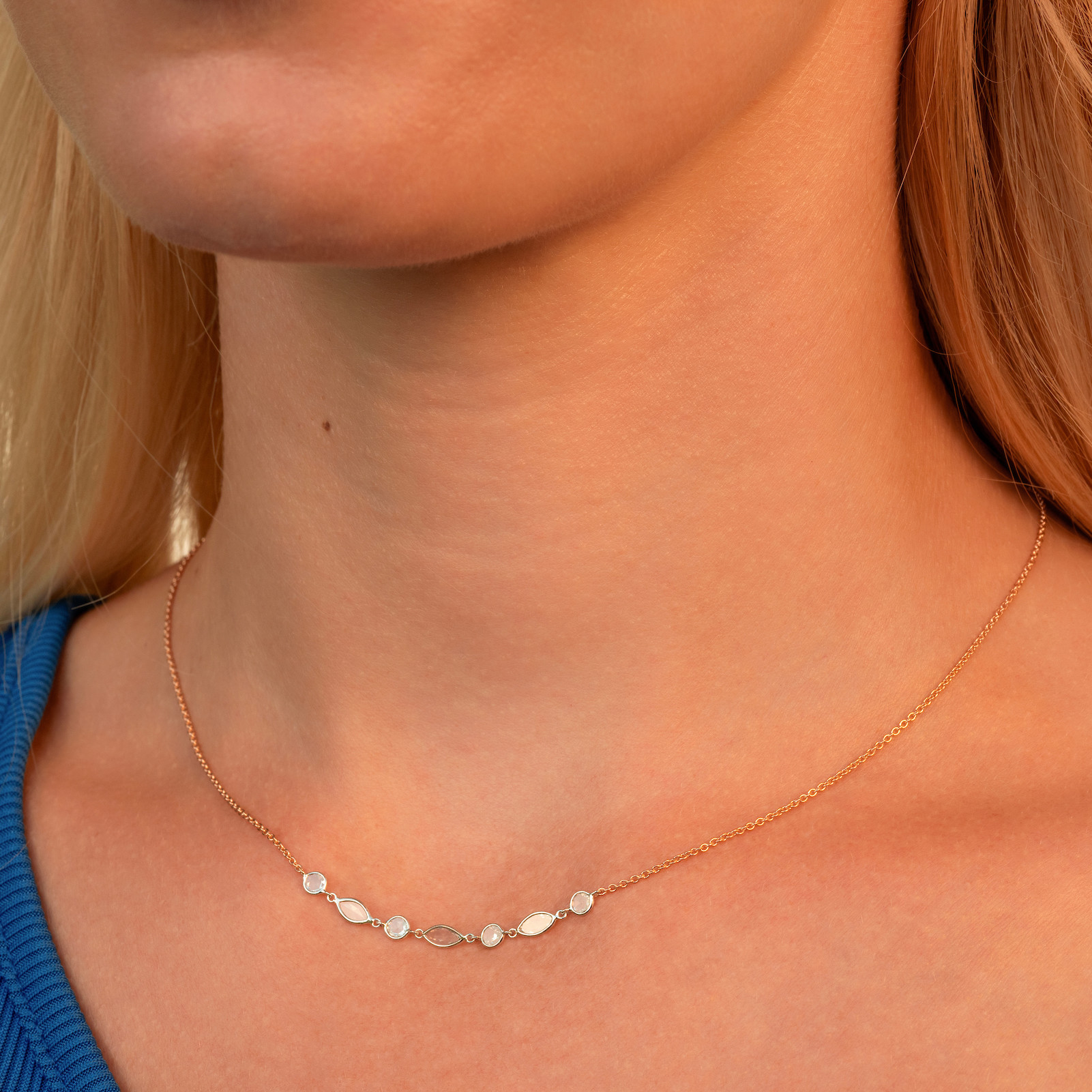 Collier en or, création d'Emily Gargantini, Chania Bijoux